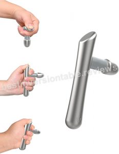 LittleMum Stainless Steel T-Bar Massage Tool for Trigger Points Massage, Myofascial Release Therapy, Deep Tissue Massage, Sports Massage & Reflexology, Thumb & Forearm Saver for Massage Therapists